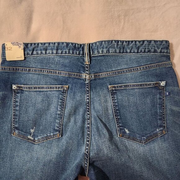 ✨ ANTHROPOLOGIE | Women's Blue Pilcro The Borrowed Boyfriend Jeans - Picture 8 of 8